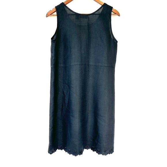 J. Jill shift dress, popover, sleeveless, crew neck, midi length, in ๐ฏ linen - Picture 7 of 10